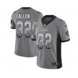 Men's Oakland Raiders #32 Marcus Allen Limited Gray Rush Drift Fashion Football Jersey