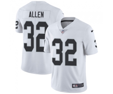 Men's Oakland Raiders #32 Marcus Allen White Vapor Untouchable Limited Player Football Jersey