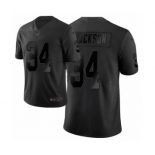 Men's Oakland Raiders #34 Bo Jackson Limited Black City Edition Football Jersey