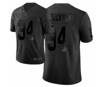 Men's Oakland Raiders #34 Bo Jackson Limited Black City Edition Football Jersey