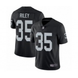 Men's Oakland Raiders #35 Curtis Riley Black Team Color Vapor Untouchable Limited Player Football Jersey