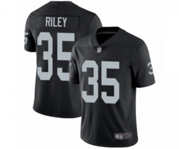 Men's Oakland Raiders #35 Curtis Riley Black Team Color Vapor Untouchable Limited Player Football Jersey