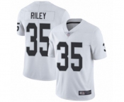 Men's Oakland Raiders #35 Curtis Riley White Vapor Untouchable Limited Player Football Jersey