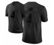 Men's Oakland Raiders #4 Derek Carr Limited Black City Edition Football Jersey