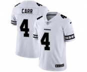 Men's Oakland Raiders #4 Derek Carr White Team Logo Cool Edition Jersey