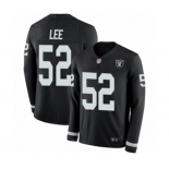 Men's Oakland Raiders #52 Marquel Lee Limited Black Therma Long Sleeve Football Jersey