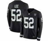 Men's Oakland Raiders #52 Marquel Lee Limited Black Therma Long Sleeve Football Jersey