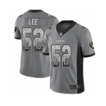 Men's Oakland Raiders #52 Marquel Lee Limited Gray Rush Drift Fashion Football Jersey