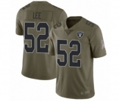 Men's Oakland Raiders #52 Marquel Lee Limited Olive 2017 Salute to Service Football Jersey