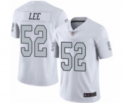 Men's Oakland Raiders #52 Marquel Lee Limited White Rush Vapor Untouchable Football Jersey