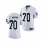 Men's Oakland Raiders #70 Alex Leatherwood 2021 Football Draft White Vapor Untouchable Limited Jersey