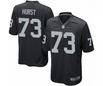 Men's Oakland Raiders #73 Maurice Hurst Game Black Team Color Football Jersey