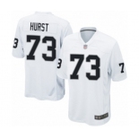 Men's Oakland Raiders #73 Maurice Hurst Game White Football Jersey