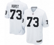 Men's Oakland Raiders #73 Maurice Hurst Game White Football Jersey