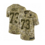 Men's Oakland Raiders #73 Maurice Hurst Limited Camo 2018 Salute to Service Football Jersey