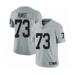 Men's Oakland Raiders #73 Maurice Hurst Limited Silver Inverted Legend Football Jerse