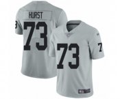 Men's Oakland Raiders #73 Maurice Hurst Limited Silver Inverted Legend Football Jerse