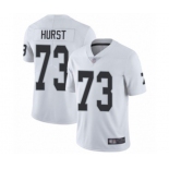 Men's Oakland Raiders #73 Maurice Hurst White Vapor Untouchable Limited Player Football Jersey