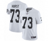 Men's Oakland Raiders #73 Maurice Hurst White Vapor Untouchable Limited Player Football Jersey