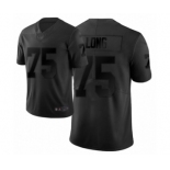 Men's Oakland Raiders #75 Howie Long Limited Black City Edition Football Jersey