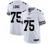 Men's Oakland Raiders #75 Howie Long White Team Logo Fashion Limited Football Jersey