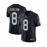 Men's Oakland Raiders #8 Daniel Carlson Black Team Color Vapor Untouchable Limited Player Football Jersey