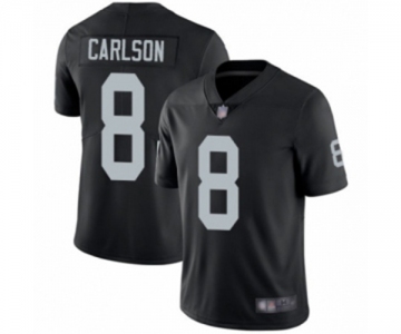 Men's Oakland Raiders #8 Daniel Carlson Black Team Color Vapor Untouchable Limited Player Football Jersey