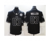 Men's Oakland Raiders #83 Darren Waller Black 60th Anniversary Vapor Untouchable Limited Jersey