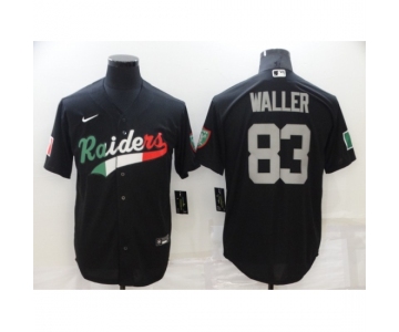 Men's Oakland Raiders #83 Darren Waller Black Mexico Nike Limited Jersey