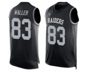 Men's Oakland Raiders #83 Darren Waller Limited Black Player Name & Number Tank Top Football Jersey