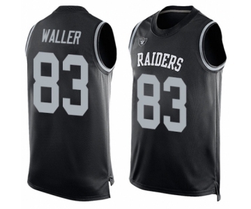 Men's Oakland Raiders #83 Darren Waller Limited Black Player Name & Number Tank Top Football Jersey