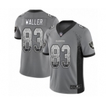 Men's Oakland Raiders #83 Darren Waller Limited Gray Rush Drift Fashion Football Jersey