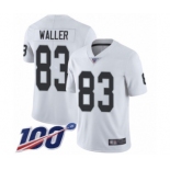 Men's Oakland Raiders #83 Darren Waller White Vapor Untouchable Limited Player 100th Season Football Jersey