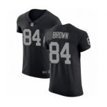 Men's Oakland Raiders #84 Antonio Brown Black Team Color Vapor Untouchable Elite Player Football Jersey