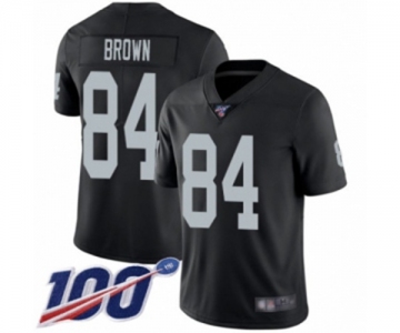 Men's Oakland Raiders #84 Antonio Brown Black Team Color Vapor Untouchable Limited Player 100th Season Football Jersey