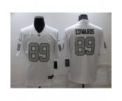 Men's Oakland Raiders #89 Bryan Edwards White Gray Team Color Vapor Untouchable Limited Jersey