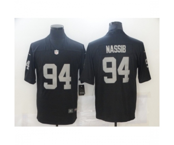 Men's Oakland Raiders #94 Carl Nassib Nike Black Limited Jersey