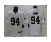 Men's Oakland Raiders #94 Carl Nassib Nike White Limited Jersey