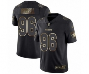 Men's Oakland Raiders #96 Clelin Ferrell Black Gold Vapor Untouchable Limited Football Jersey