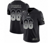 Men's Oakland Raiders #96 Clelin Ferrell Black Smoke Fashion Limited Football Jersey