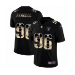 Men's Oakland Raiders #96 Clelin Ferrell Black Statue of Liberty Limited Football Jersey