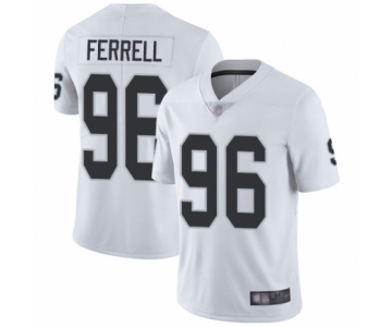 Men's Oakland Raiders #96 Clelin Ferrell White Vapor Untouchable Limited Player Football Jersey