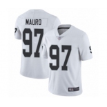 Men's Oakland Raiders #97 Josh Mauro White Vapor Untouchable Limited Player Football Jersey