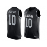 Nike Oakland Raiders #10 Seth Roberts Black Team Color Men's Stitched NFL Limited Tank Top Jersey