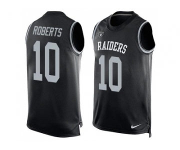 Nike Oakland Raiders #10 Seth Roberts Black Team Color Men's Stitched NFL Limited Tank Top Jersey