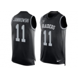 Nike Oakland Raiders #11 Sebastian Janikowski Black Team Color Men's Stitched NFL Limited Tank Top Jersey