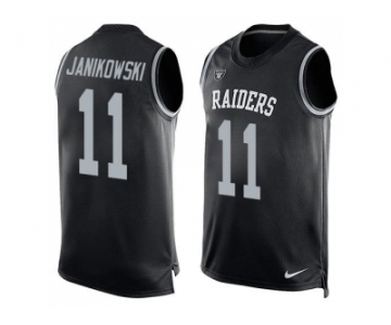 Nike Oakland Raiders #11 Sebastian Janikowski Black Team Color Men's Stitched NFL Limited Tank Top Jersey