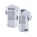 Nike Oakland Raiders #12 Martavis Bryant White Men Stitched NFL Limited Rush Jersey