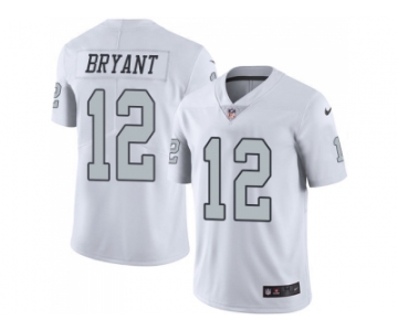 Nike Oakland Raiders #12 Martavis Bryant White Men Stitched NFL Limited Rush Jersey