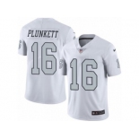 Nike Oakland Raiders #16 Jim Plunkett White Men's Stitched NFL Limited Rush Jersey